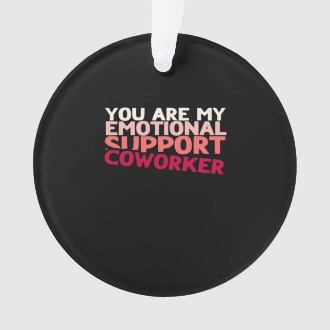 Emotional Help Coworker Viral Sloth Ornament (Front)