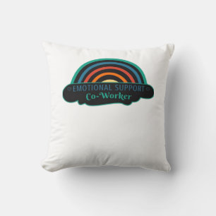 Emotional Help Coworker Work Bestie Blue Classic Cushion