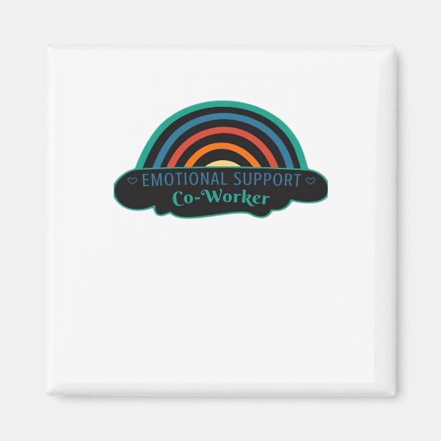 Emotional Help Coworker Work Bestie Blue Classic Magnet (Front)
