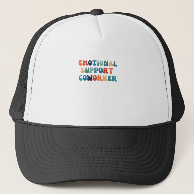 Emotional Help Coworker - Work Bestie Classic Trucker Hat (Front)