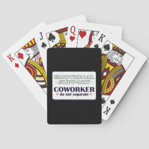 Emotional Help Coworker Work Bestie Employment Emp Playing Cards
