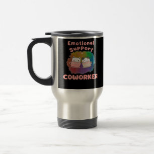 Emotional Help Coworker Work Bestie, Job, Office, Travel Mug