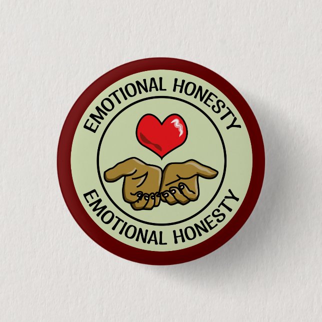 Emotional Honesty Milestone 3 Cm Round Badge (Front)