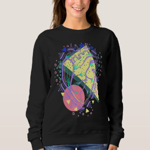 Emotional Overload Surreal 80s Self Love Heart Cen Sweatshirt