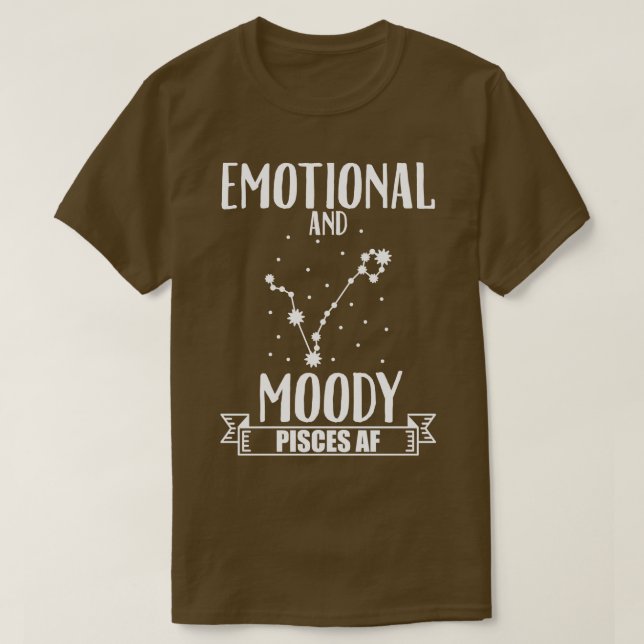 Emotional Pisces T-Shirt (Design Front)