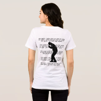 Emotional Quote Back Print T-Shirt Tri-Blend Shirt