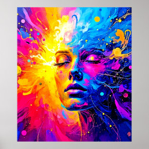 Emotional Radiance Portrait Poster