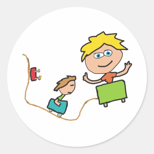 Emotional Roller Coaster Classic Round Sticker (Front)