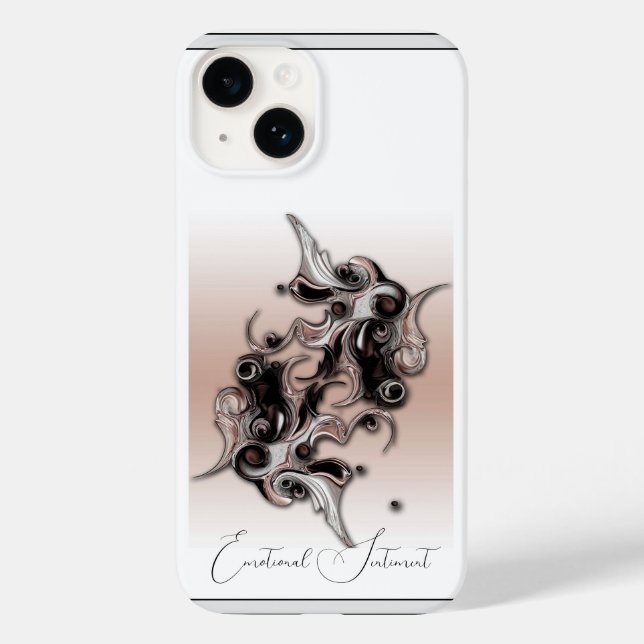 "Emotional Sentiment", Apple iPhone 14 Case (Back)