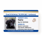 Emotional Support Animal ID One Photo Option Badge