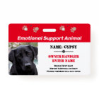 Emotional Support Animal ID One Photo Option