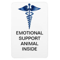 Emotional Support Animal Inside Magnet
