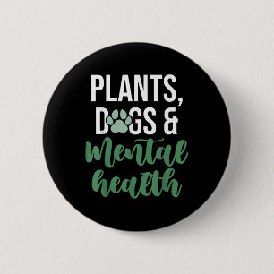 Emotional Support Animal Tee Mental Health Awarene 6 Cm Round Badge