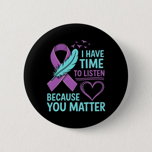 Emotional Support Awareness 6 Cm Round Badge (Front)