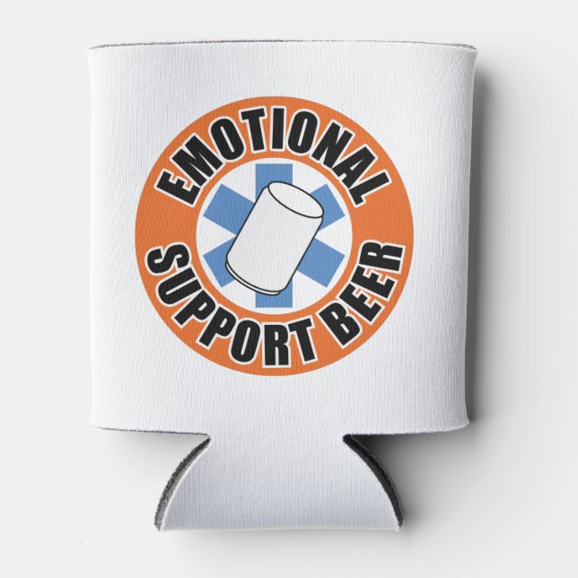 Emotional Support Beer - Can Cooler (Front)