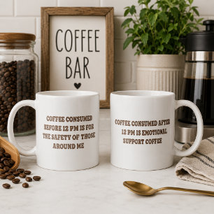 Emotional Support Coffee for Caffeine Addicts Mug