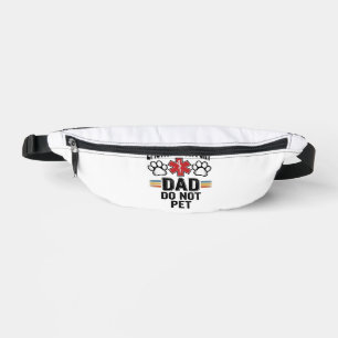 Emotional Support Dad Do Not Pet Vintage Shirt Des Bum Bags