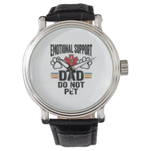 Emotional Support Dad Do Not Pet Vintage Shirt Des Watch