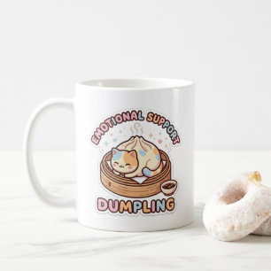 Emotional Support Dumpling Cute Kawaii Dim Sum Chi Coffee Mug