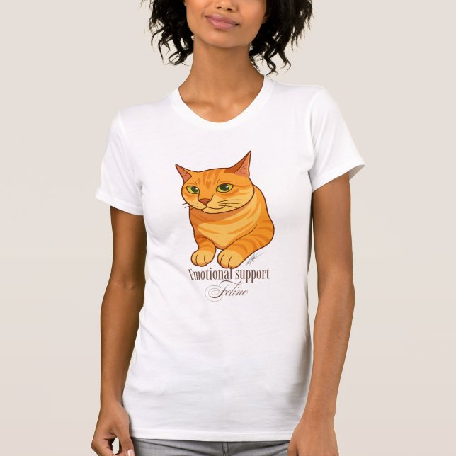 Emotional support feline T-Shirt (Front)