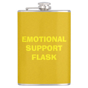 Emotional Support Gold Flask