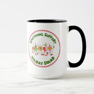 Emotional Support Holiday Squad Mug