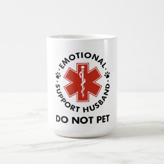 Emotional Support Husband Do Not Pet Coffee Mug