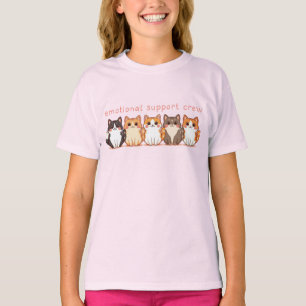 Emotional Support - Kawaii Cutie Kitties Cat Kid's T-Shirt