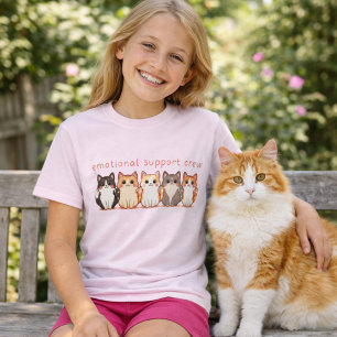 Emotional Support - Kawaii Cutie Kitties Cat Kid's T-Shirt