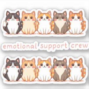 Emotional Support - Kawaii Cutie Kitties - Cat Mom