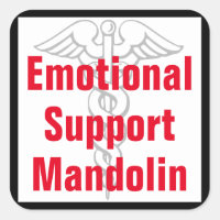 Emotional Support Mandolin - Funny Sticker