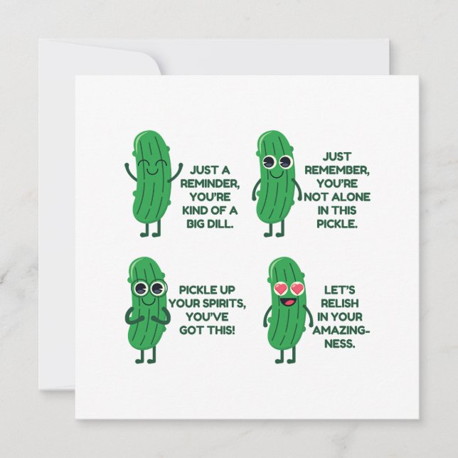 Emotional Support Pickle Card (Front)