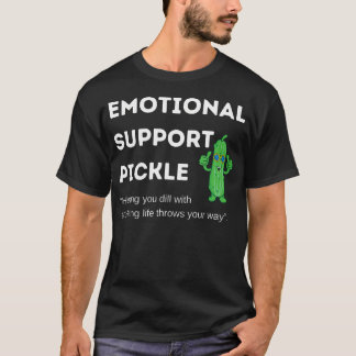 Emotional Support Pickle Kindness Supportive T-Shirt