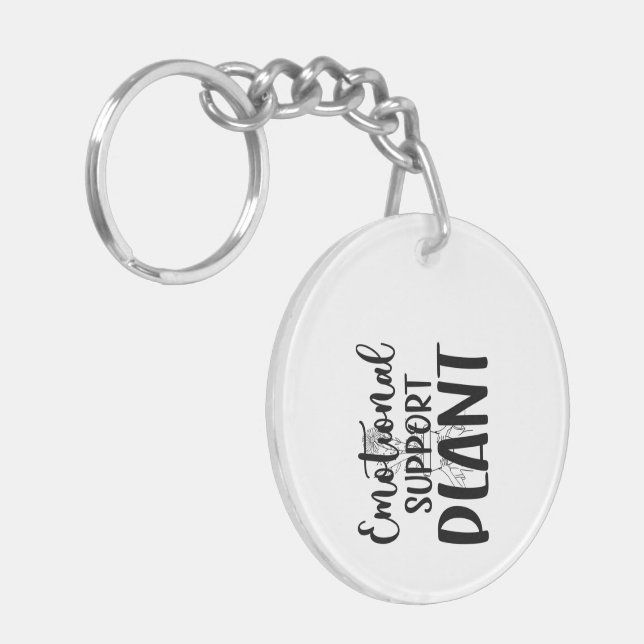"Emotional Support Plant" Keychain (Front Left)