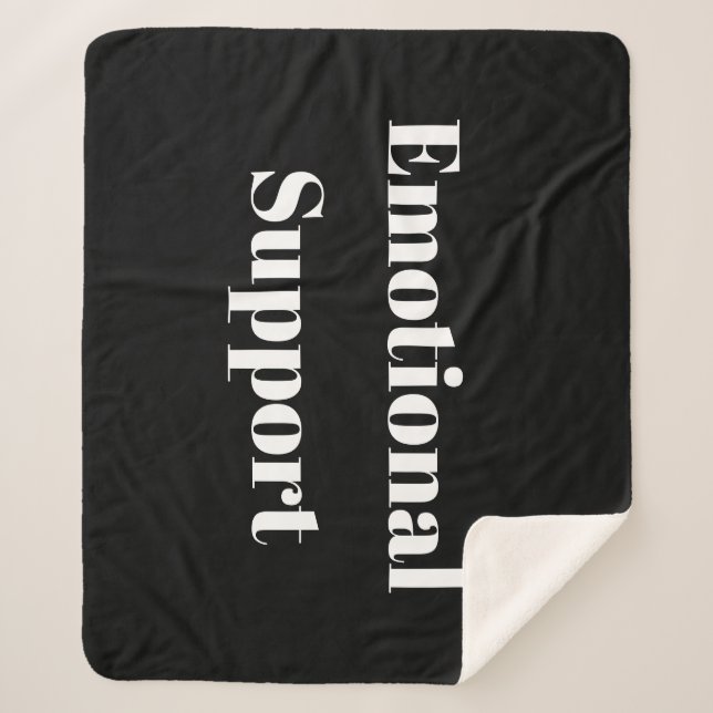 Emotional Support Sherpa Blanket (Front)