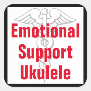 Emotional Support Ukulele - Funny Sticker