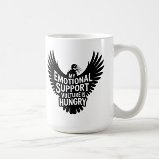 Emotional Support Vulture Neurodivergence Humour Coffee Mug