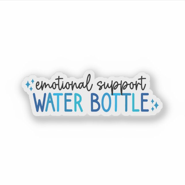 Emotional Support Water Bottle – Hydration (Front)
