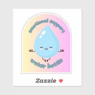 Emotional Support Water Bottle Sticker