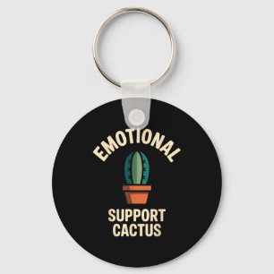 Emotional Suprt Cactus Funny Succulent Humor Outfi Key Ring