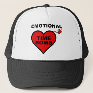 Emotional Time Bomb Funny Ball Cap Trucker Hat