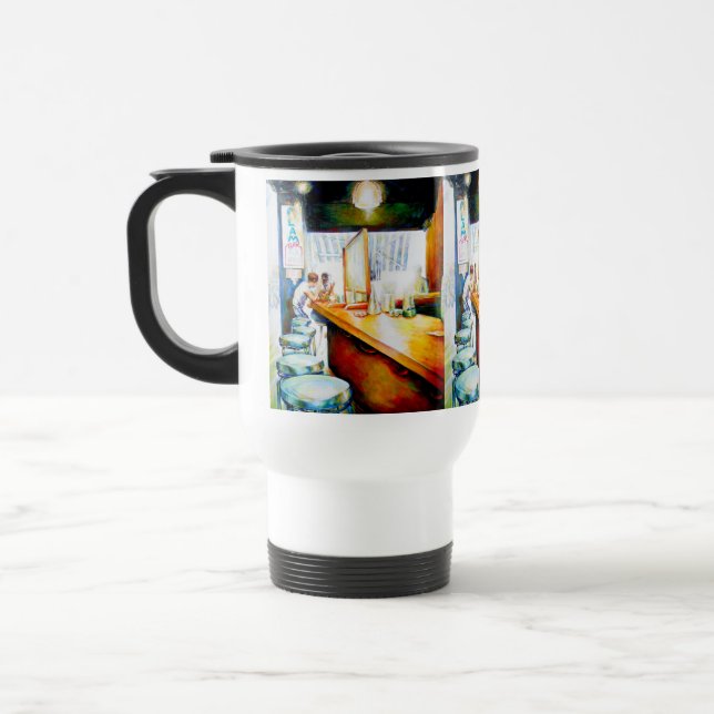 Emotional to Motivate, Logic to Justify Travel Mug (Left)