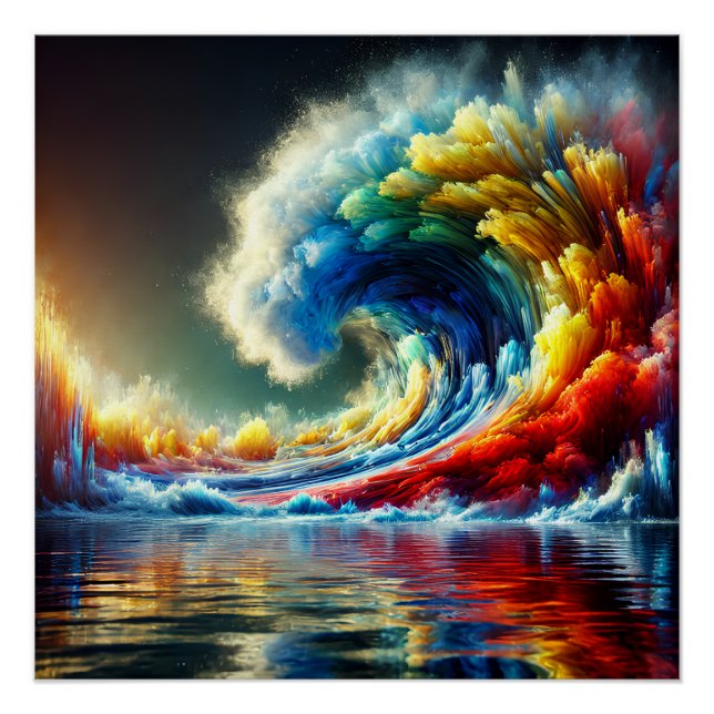 Emotional Vortex: Cinematic Wave of Colours Poster (Front)