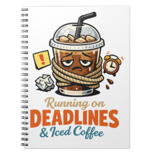 Emotionally Attached to Coffee Funny Office Humo Notebook