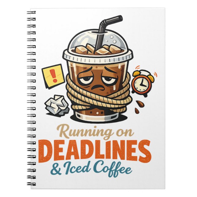 Emotionally Attached to Coffee | Funny Office Humo Notebook (Front)