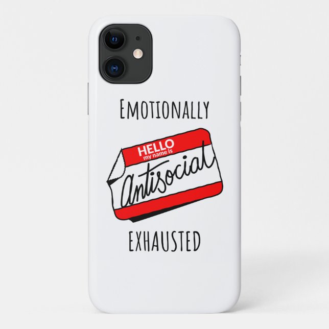 Emotionally Exhausted  Case-Mate iPhone Case (Back)