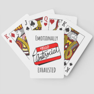 Emotionally Exhausted  Playing Cards