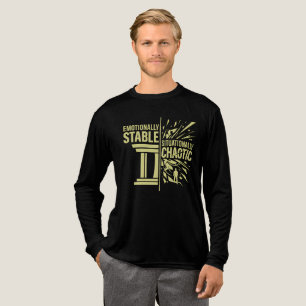 Emotionally Stable Situationally Chaotic Mindset D Tri-Blend Shirt