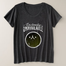 Emotionally Unavailable T-Shirt Moody-Penguin Face