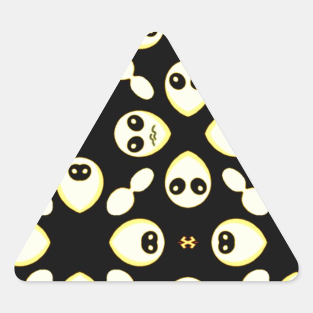 Emotions,Smile_ Triangle Sticker (Front)